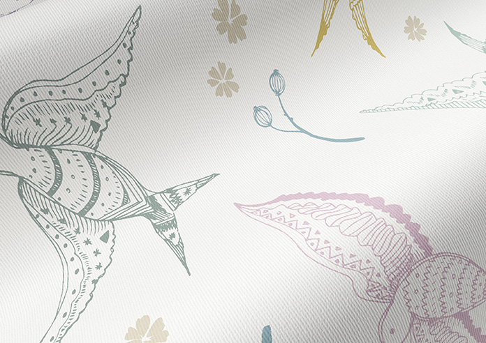 Songbirds, Summer Multi - Twist&Fit Roller Blind - Image 4